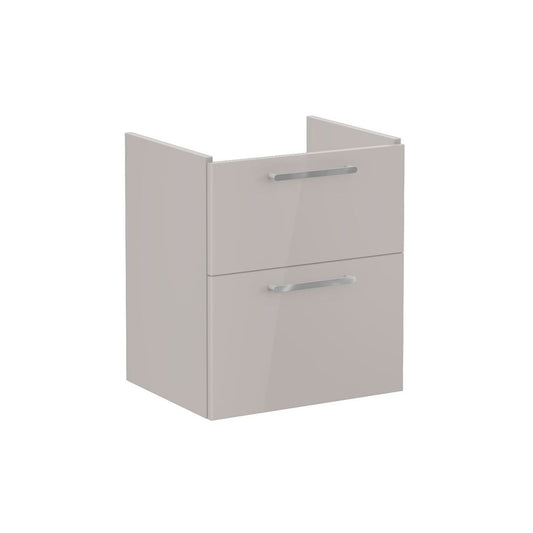 VitrA Root Flat 60cm 2 Drawer Washbasin Unit - Bright Sahara Beige