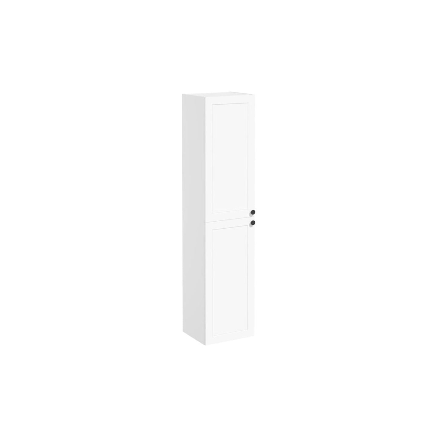 VitrA Root Classic 40cm 2 Door Tall Unit (LH Hinge) - Matt White