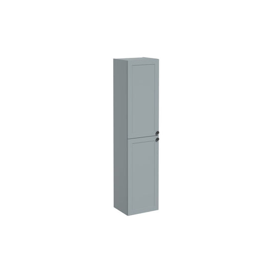 VitrA Root Classic 40cm 2 Door Tall Unit (LH Hinge) - Matt Fjord Green
