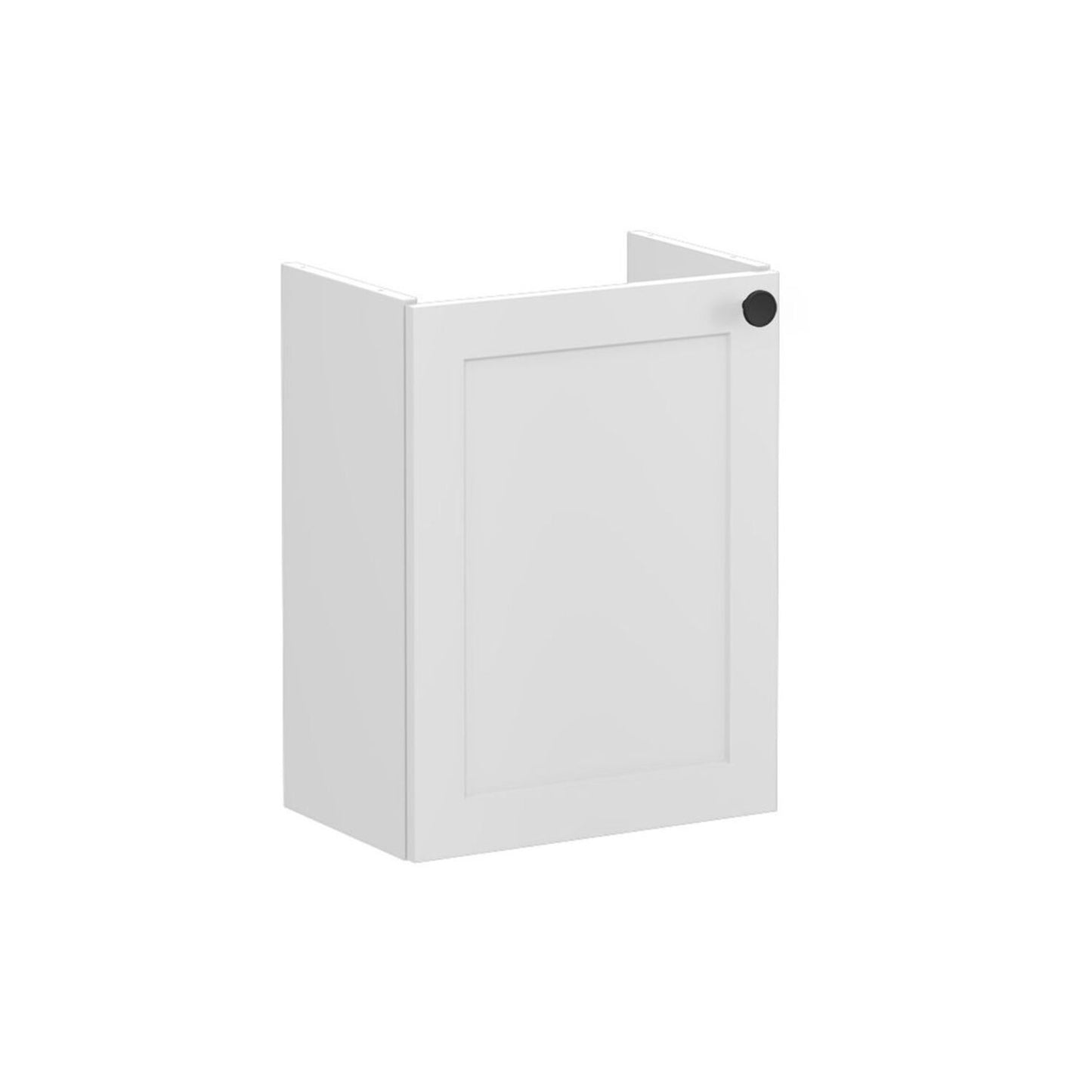 VitrA Root Classic 40cm 1 Door Wall Hung Slim Washbasin Unit (LH Hinge) - Matt Light Grey