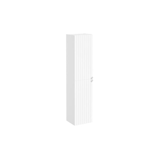 VitrA Root Groove 40cm 2 Door Tall Unit (LH Hinge) - Matt White