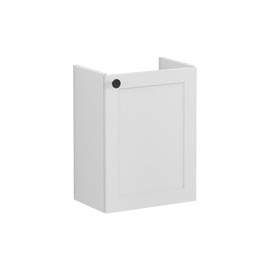 VitrA Root Classic 40cm 1 Door Wall Hung Slim Washbasin Unit (RH Hinge) - Matt Light Grey