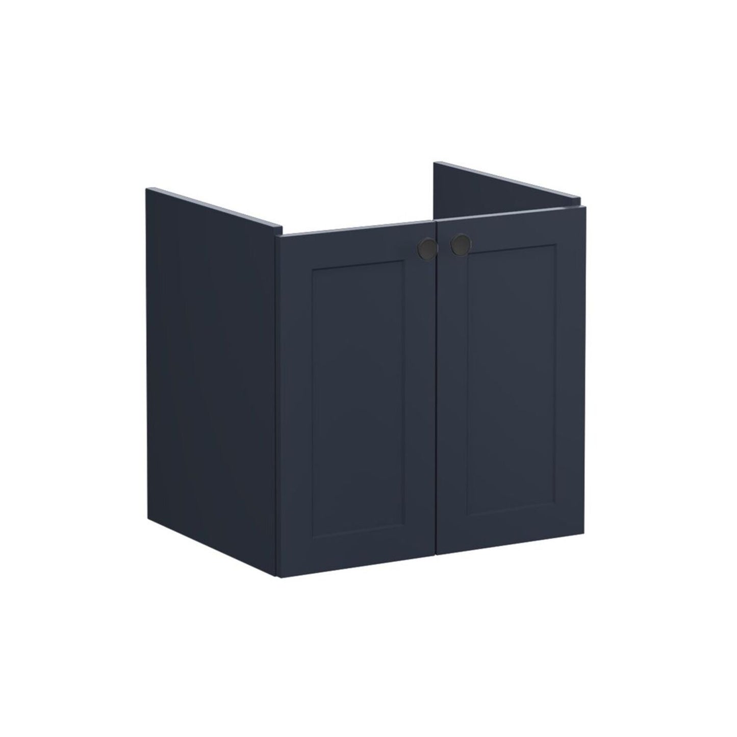 VitrA Root Classic 60cm 2 Door Wall Hung Washbasin Unit - Matt Dark Blue