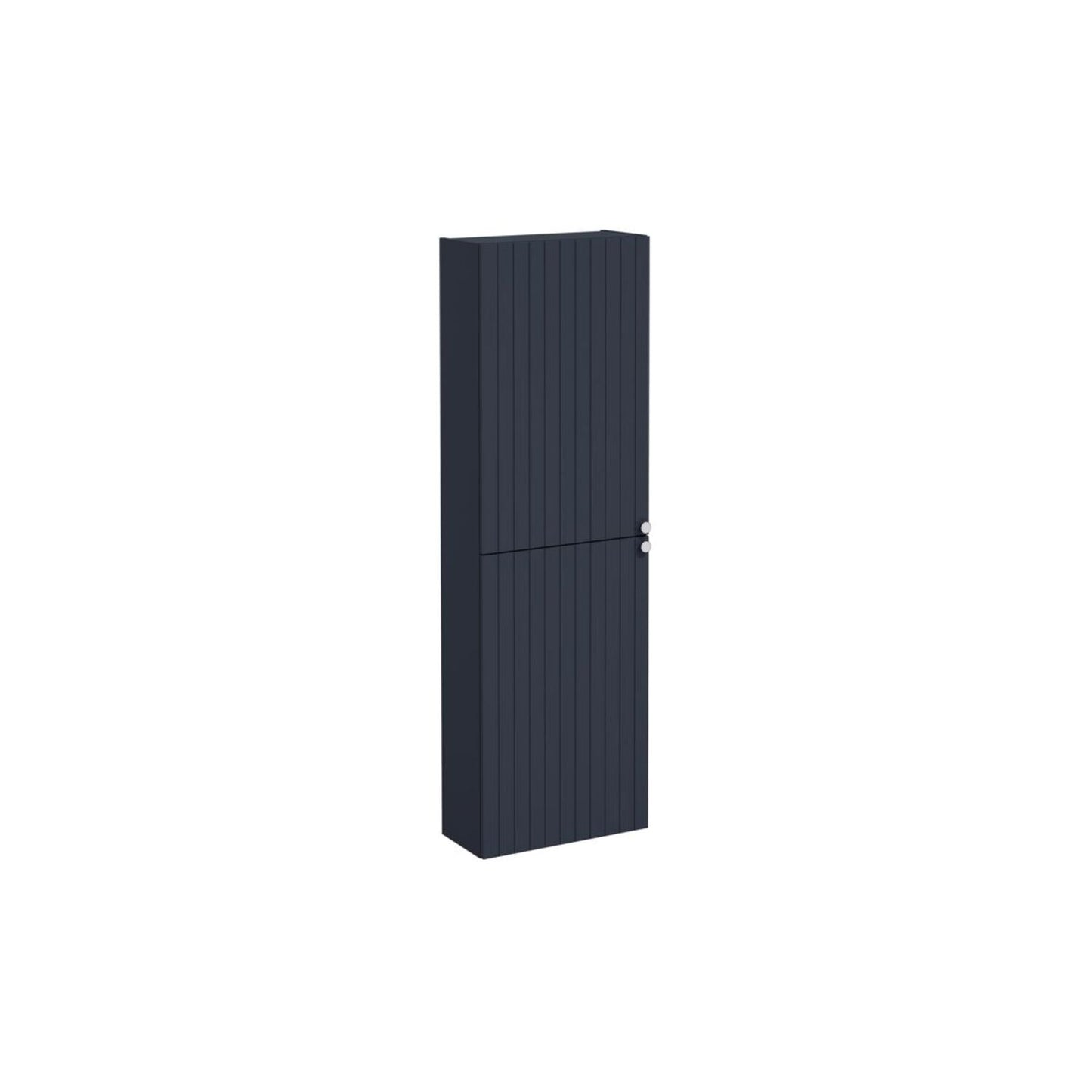 VitrA Root Groove 55cm 2 Door Slim Tall Unit (LH Hinge) - Matt Dark Blue