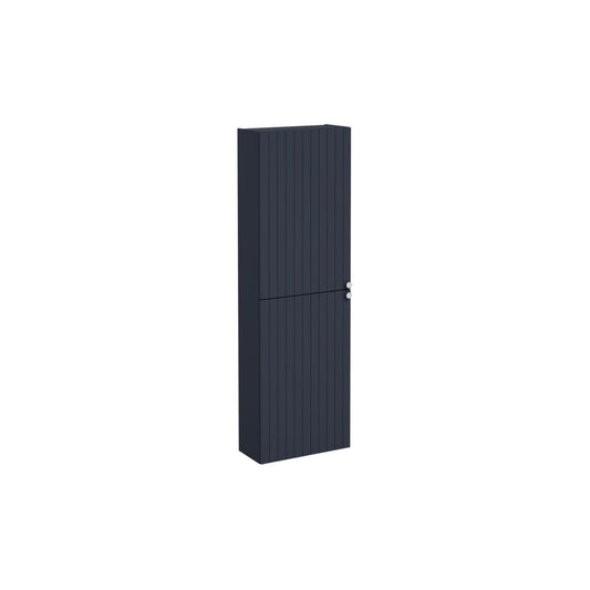VitrA Root Groove 55cm 2 Door Slim Tall Unit (LH Hinge) - Matt Dark Blue