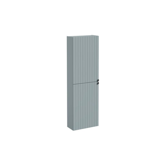 VitrA Root Groove 55cm 2 Door Slim Tall Unit (LH Hinge) - Matt Fjord Green