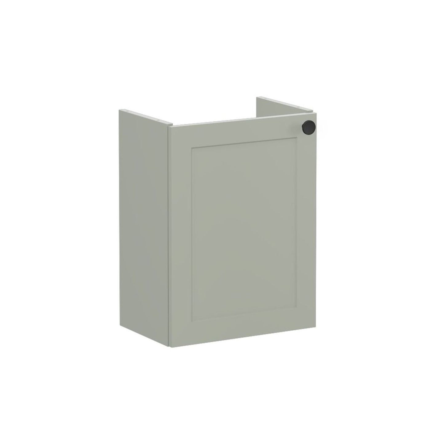 VitrA Root Classic 40cm 1 Door Wall Hung Slim Washbasin Unit (LH Hinge) - Matt Retro Green
