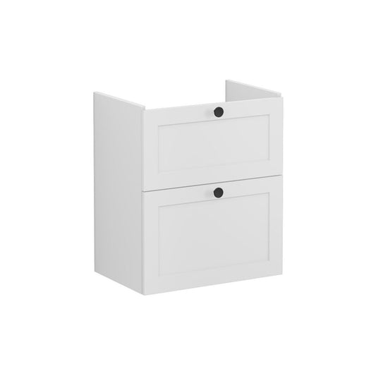 VitrA Root Classic 60cm 2 Drawer Slim Washbasin Unit - Matt Light Grey