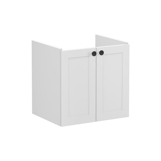 VitrA Root Classic 60cm 2 Door Wall Hung Washbasin Unit - Matt Light Grey
