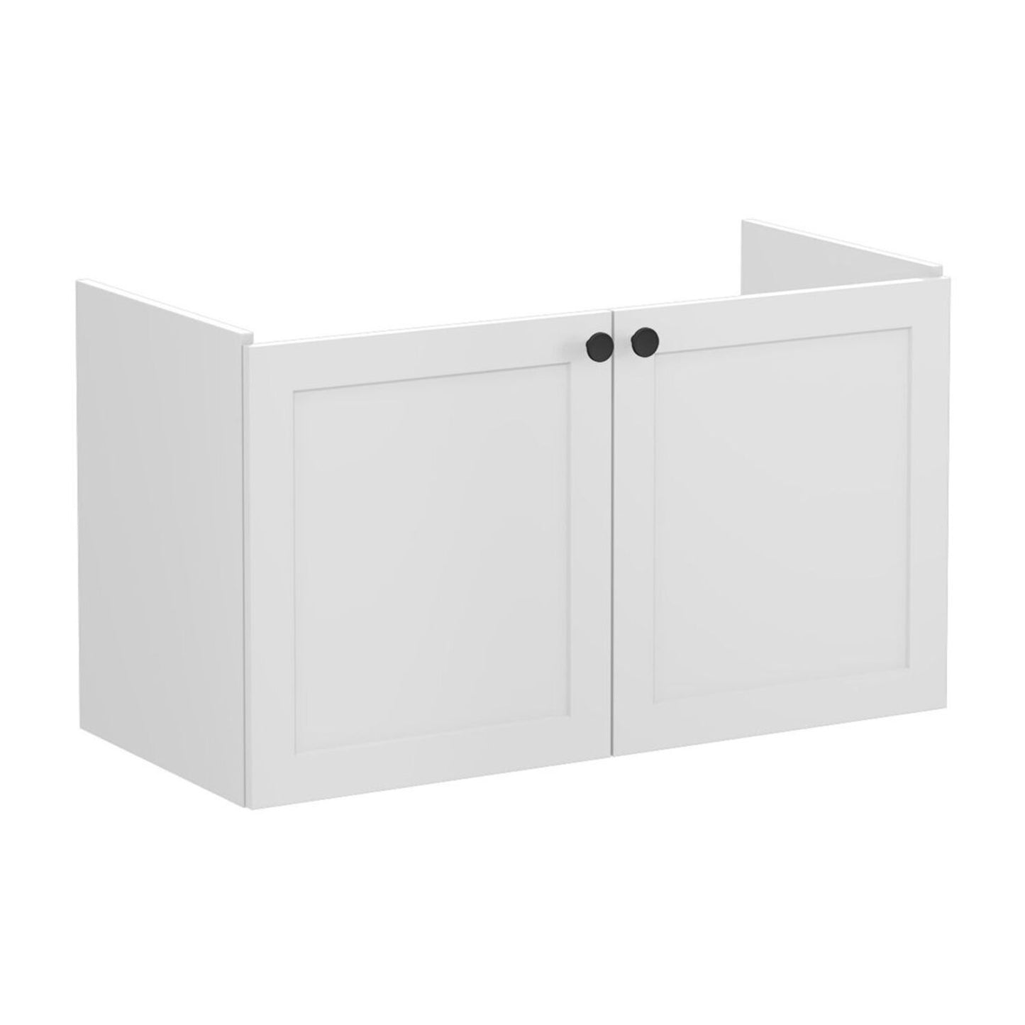 VitrA Root Classic 100cm 2 Door Washbasin Unit - Matt Light Grey