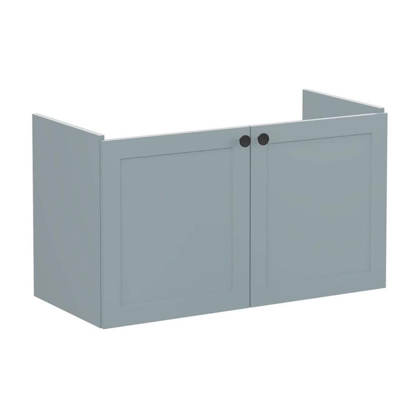 VitrA Root Classic 100cm 2 Door Washbasin Unit - Matt Fjord Green