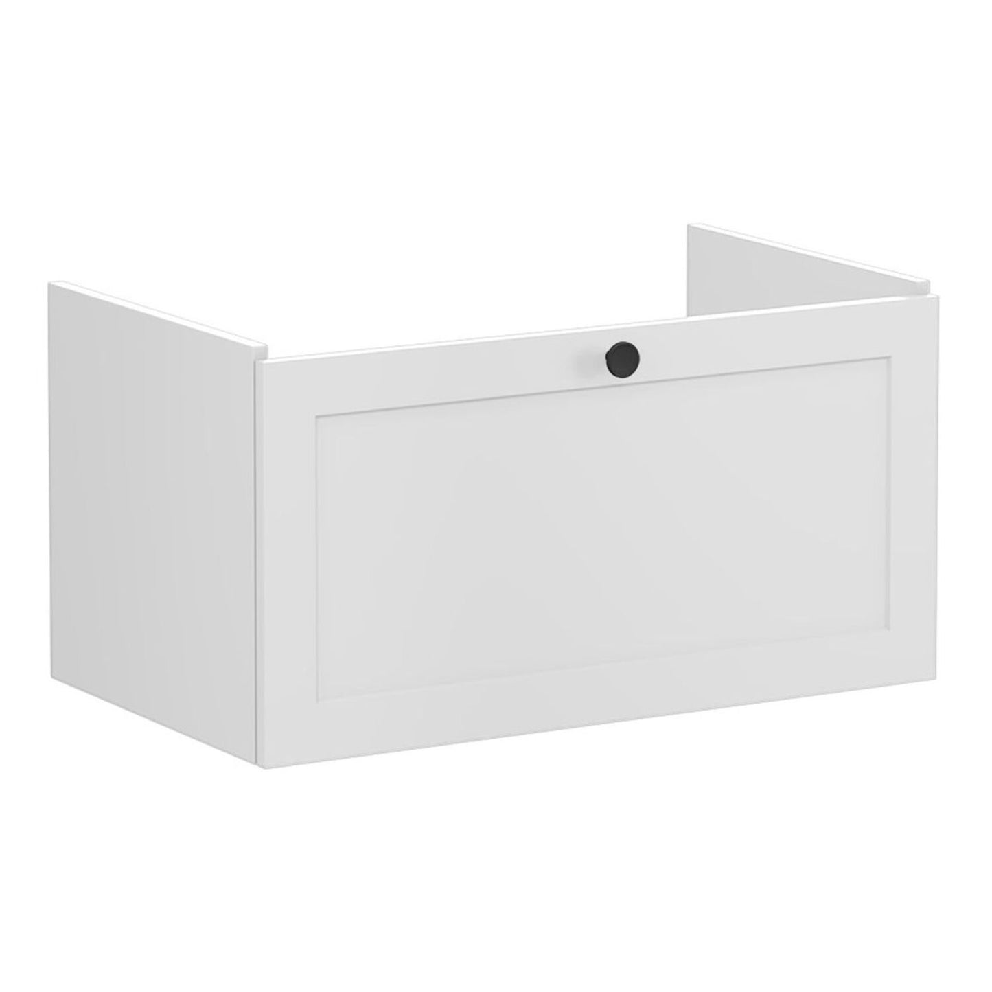 VitrA Root Classic 80cm 1 Drawer Washbasin Unit - Matt Light Grey