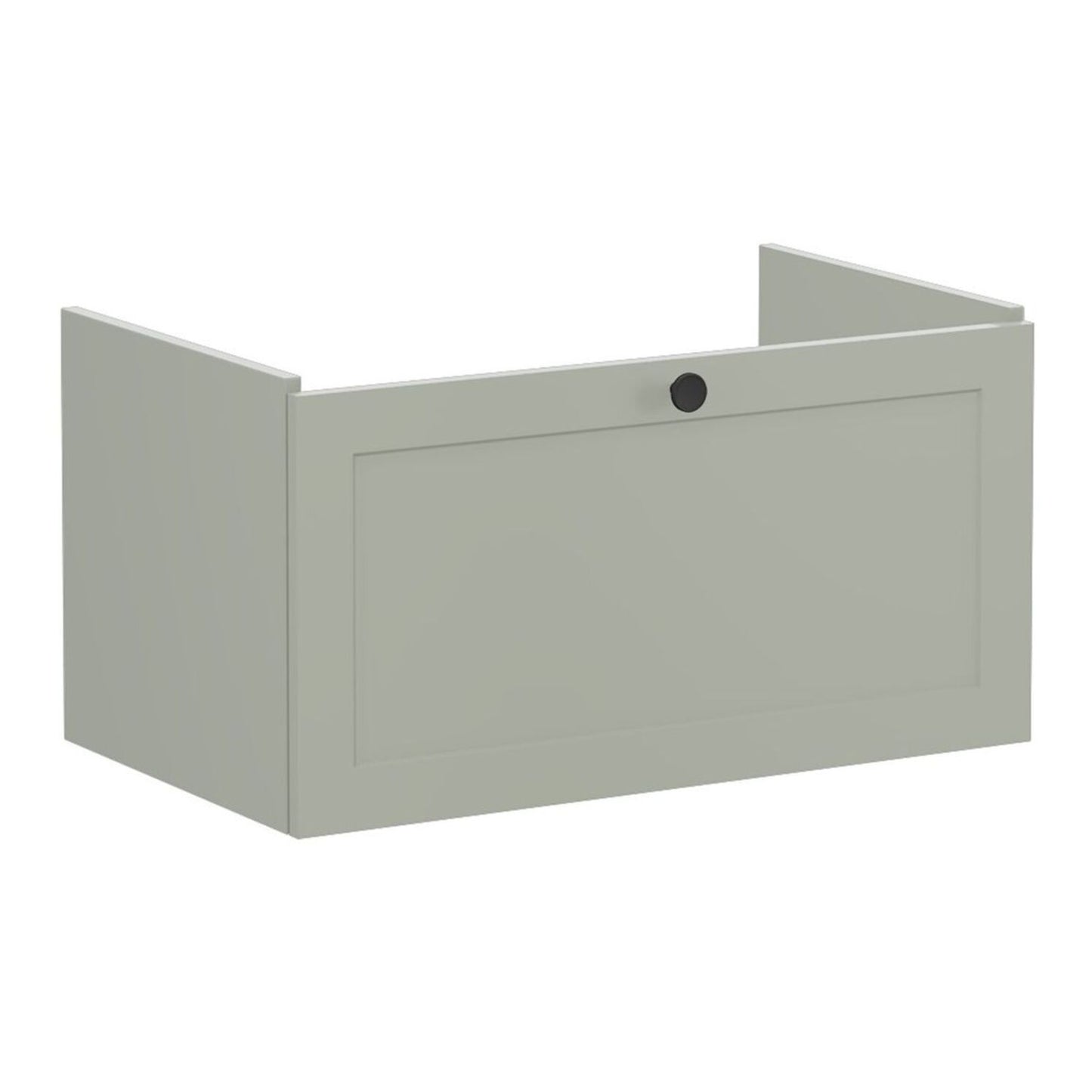 VitrA Root Classic 80cm 1 Drawer Washbasin Unit - Matt Retro Green