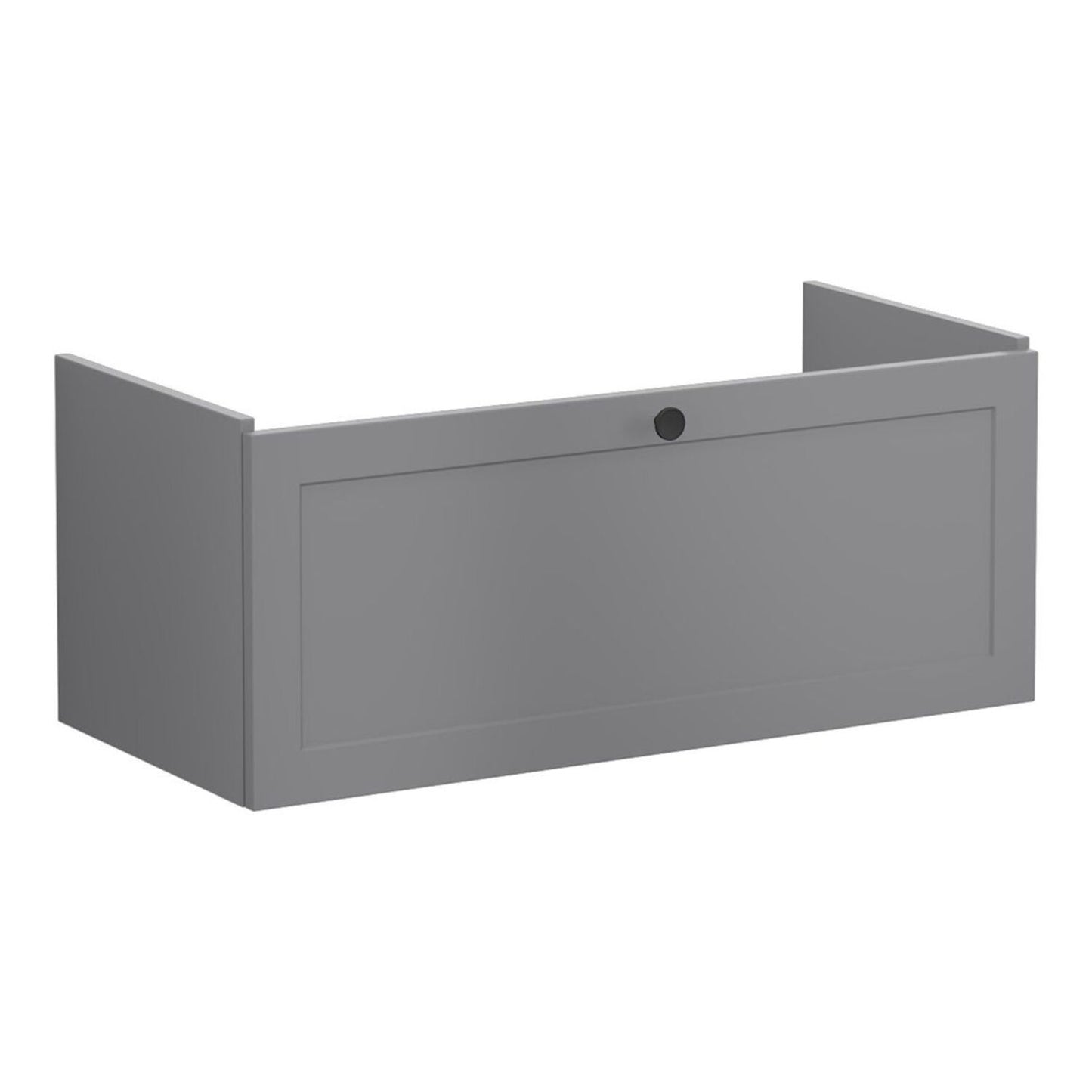 VitrA Root Classic 100cm 1 Drawer Slim Washbasin Unit - Matt Grey