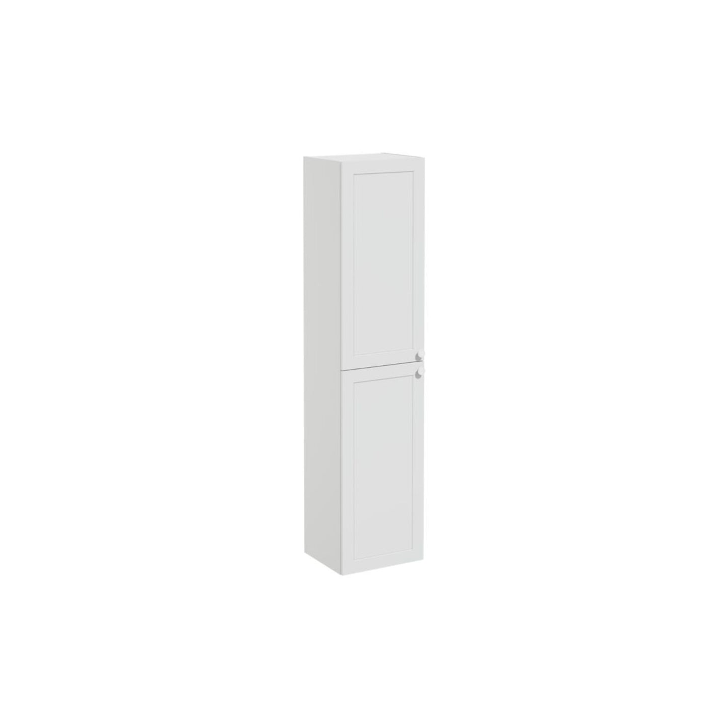 VitrA Root Classic 40cm 2 Door Tall Unit (LH Hinge) - Matt Light Grey