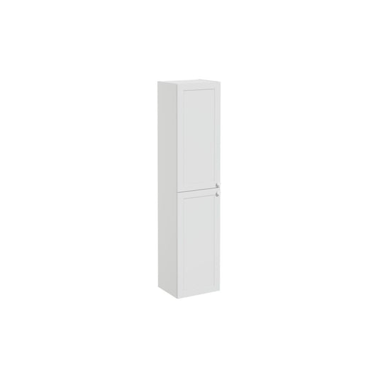 VitrA Root Classic 40cm 2 Door Tall Unit (LH Hinge) - Matt Light Grey