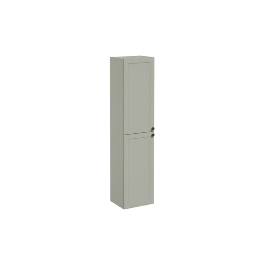 VitrA Root Classic 40cm 2 Door Tall Unit (LH Hinge) - Matt Retro Green