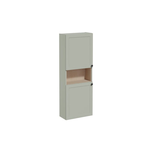 VitrA Root Classic 55cm 2 Door Semi-Tall Unit (LH Hinge) - Matt Retro Green