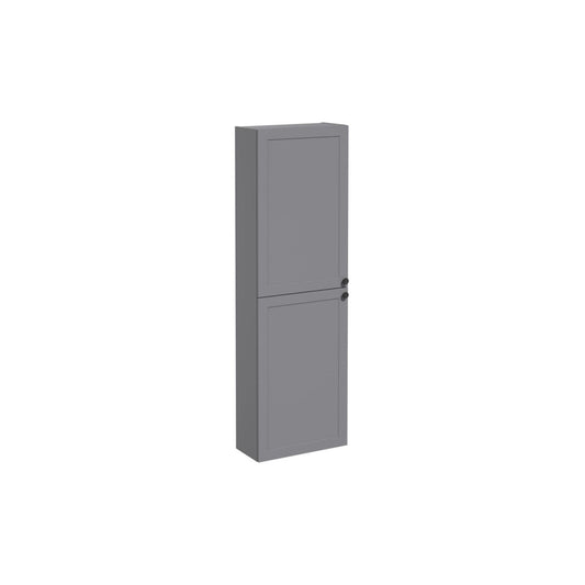 VitrA Root Classic 55cm 2 Door Slim Tall Unit (LH Hinge) - Matt Grey