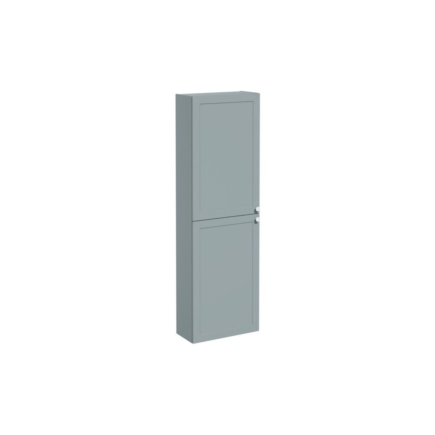 VitrA Root Classic 55cm 2 Door Slim Tall Unit (LH Hinge) - Matt Fjord Green