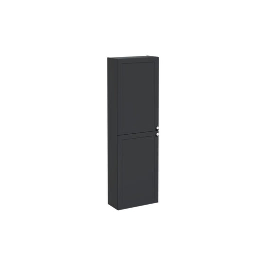 VitrA Root Classic 55cm 2 Door Slim Tall Unit (LH Hinge) - Matt Graphite