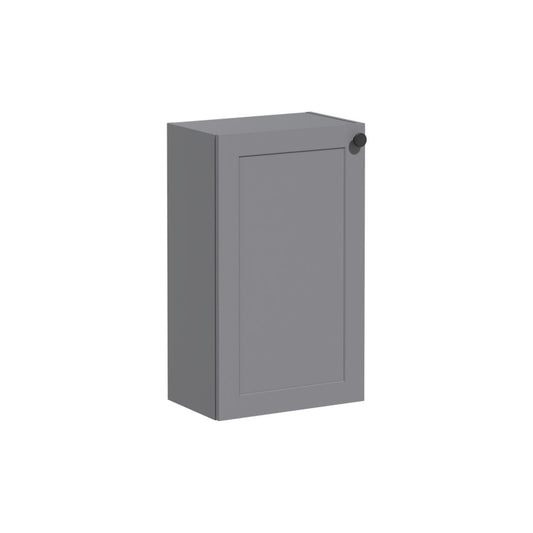 VitrA Root Classic 40cm 1 Door Slim Lower/Base Unit (LH Hinge) - Matt Grey