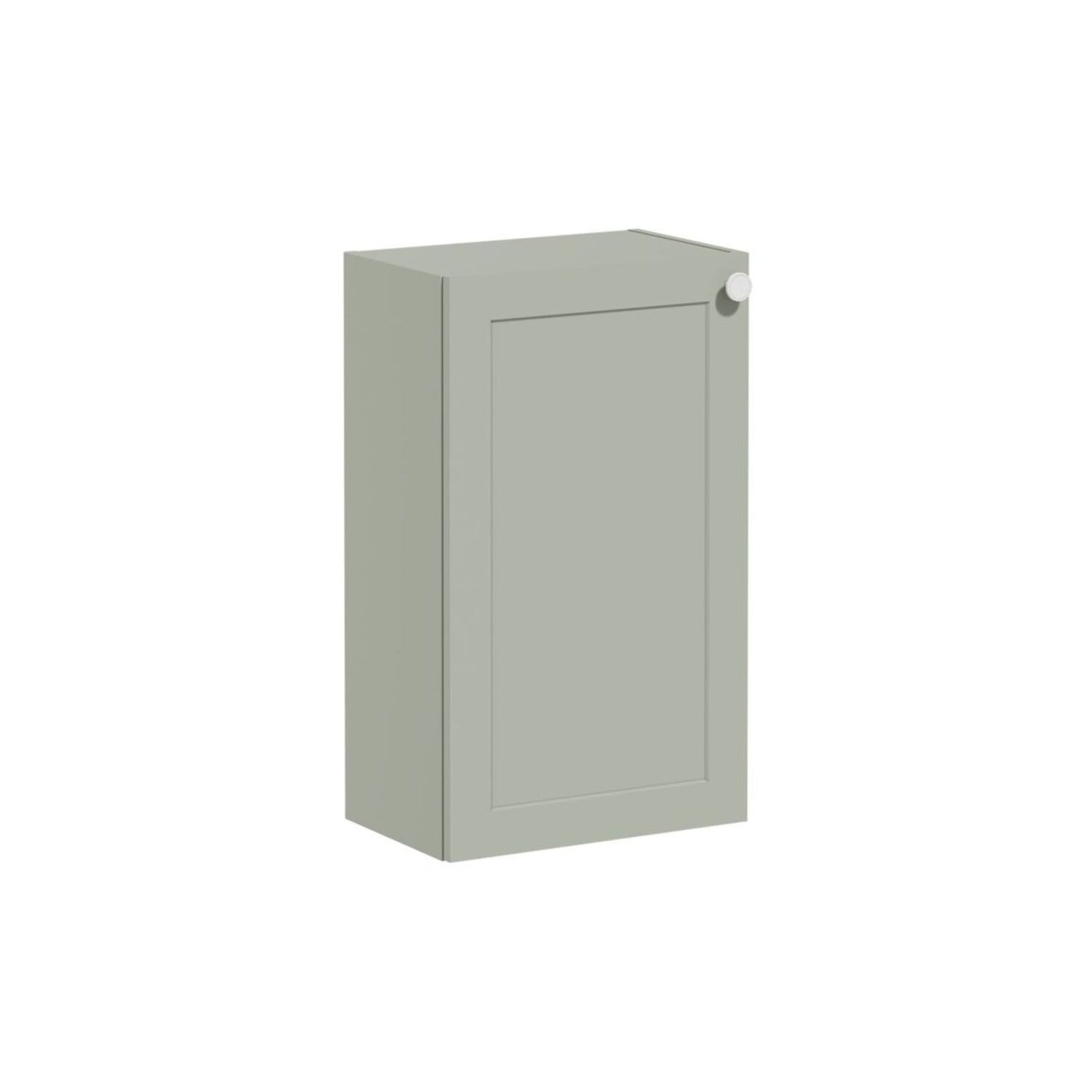 VitrA Root Classic 40cm 1 Door Slim Lower/Base Unit (LH Hinge) - Matt Retro Green