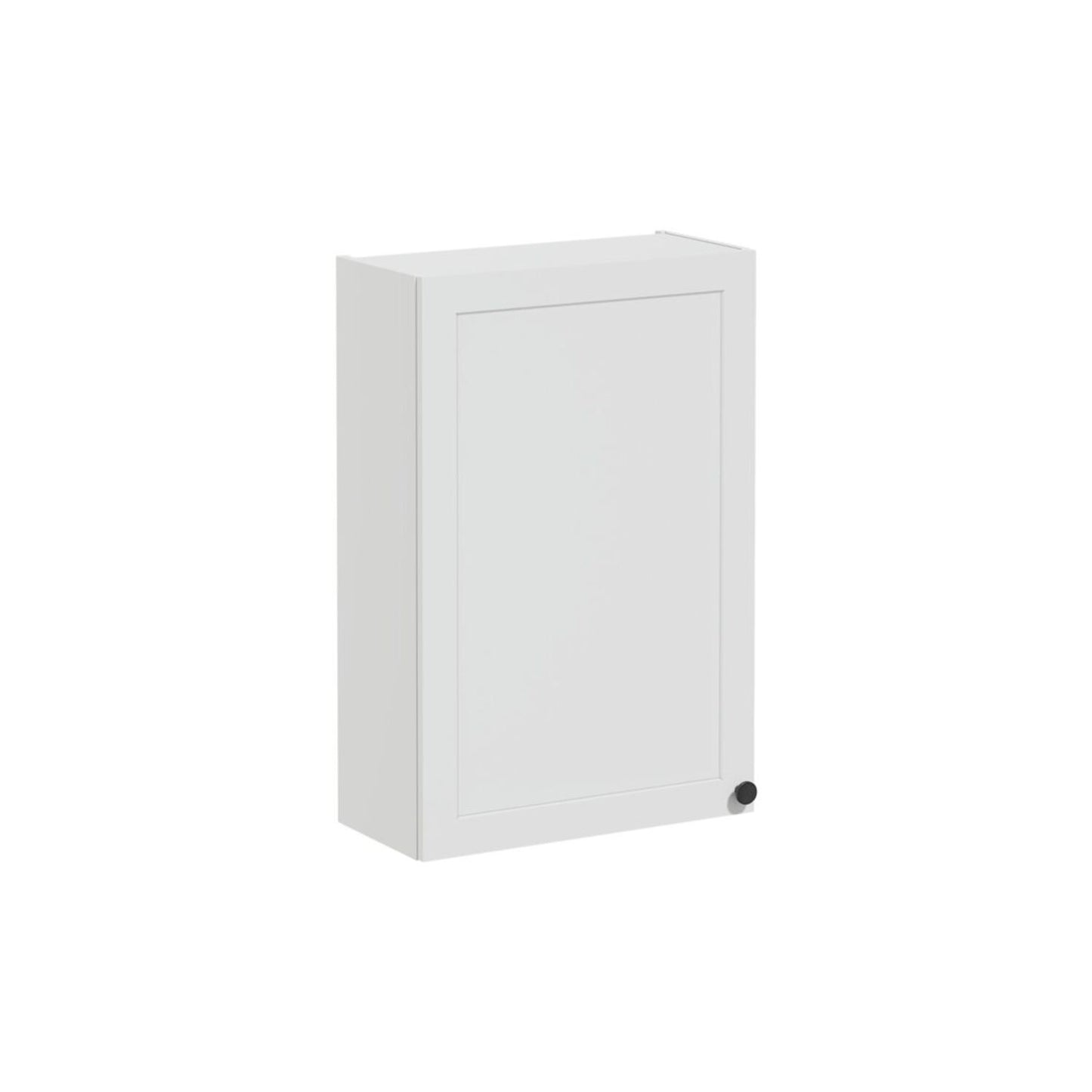VitrA Root Classic 60cm 1 Door Upper/Wall Unit (LH Hinge) - Matt Light Grey