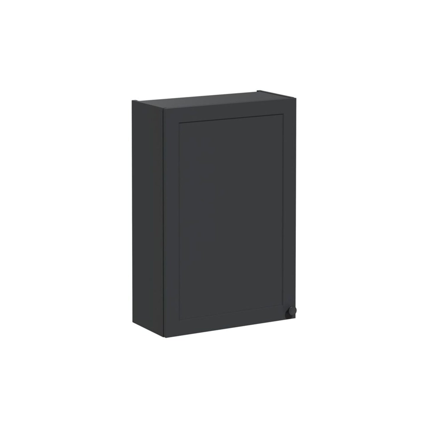 VitrA Root Classic 60cm 1 Door Upper/Wall Unit (LH Hinge) - Matt Graphite