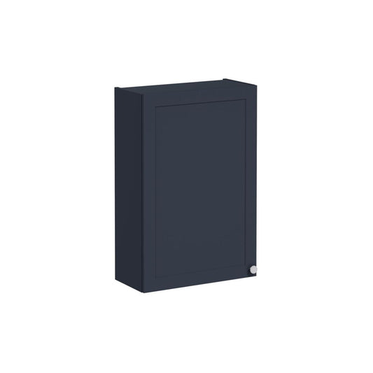 VitrA Root Classic 60cm 1 Door Upper/Wall Unit (LH Hinge) - Matt Dark Blue