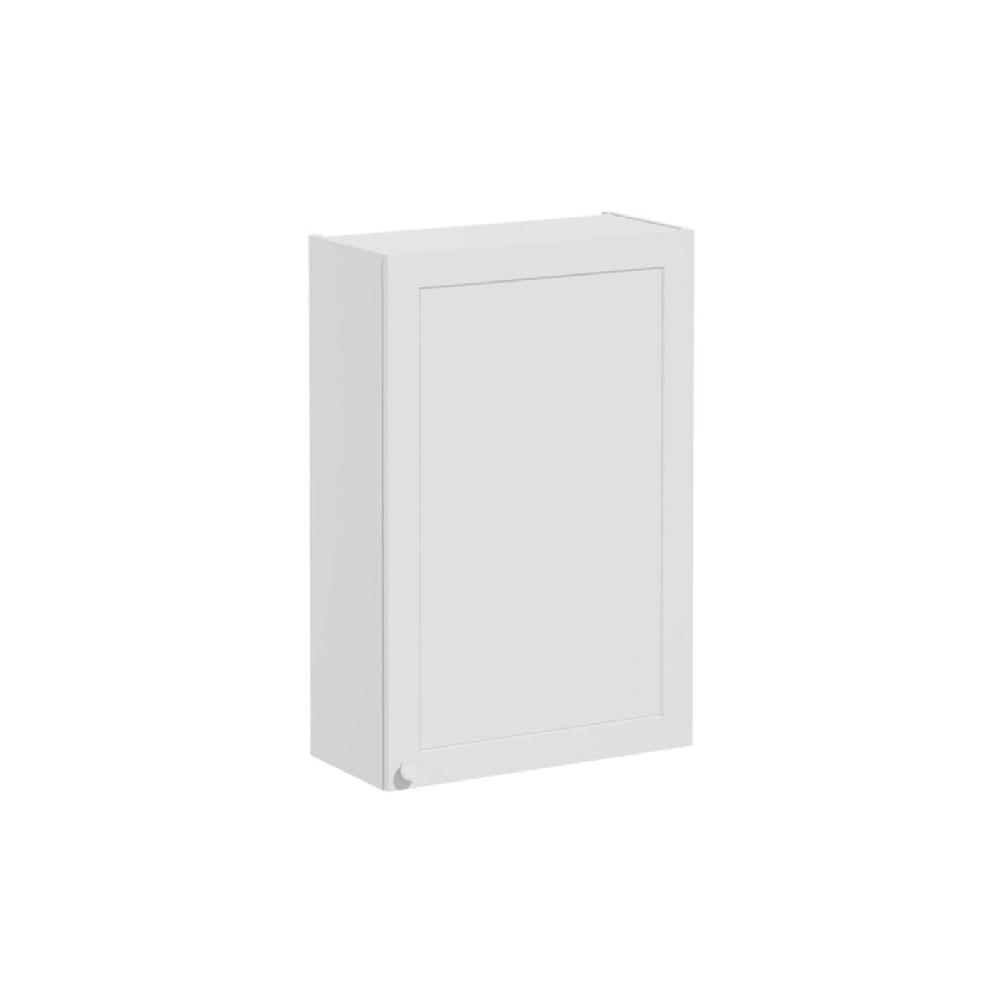 VitrA Root Classic 60cm 1 Door Upper/Wall Unit (RH Hinge) - Matt Light Grey