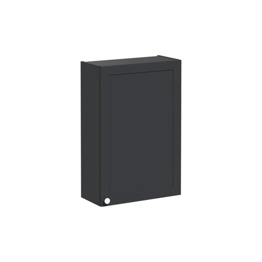 VitrA Root Classic 60cm 1 Door Upper/Wall Unit (RH Hinge) - Matt Graphite