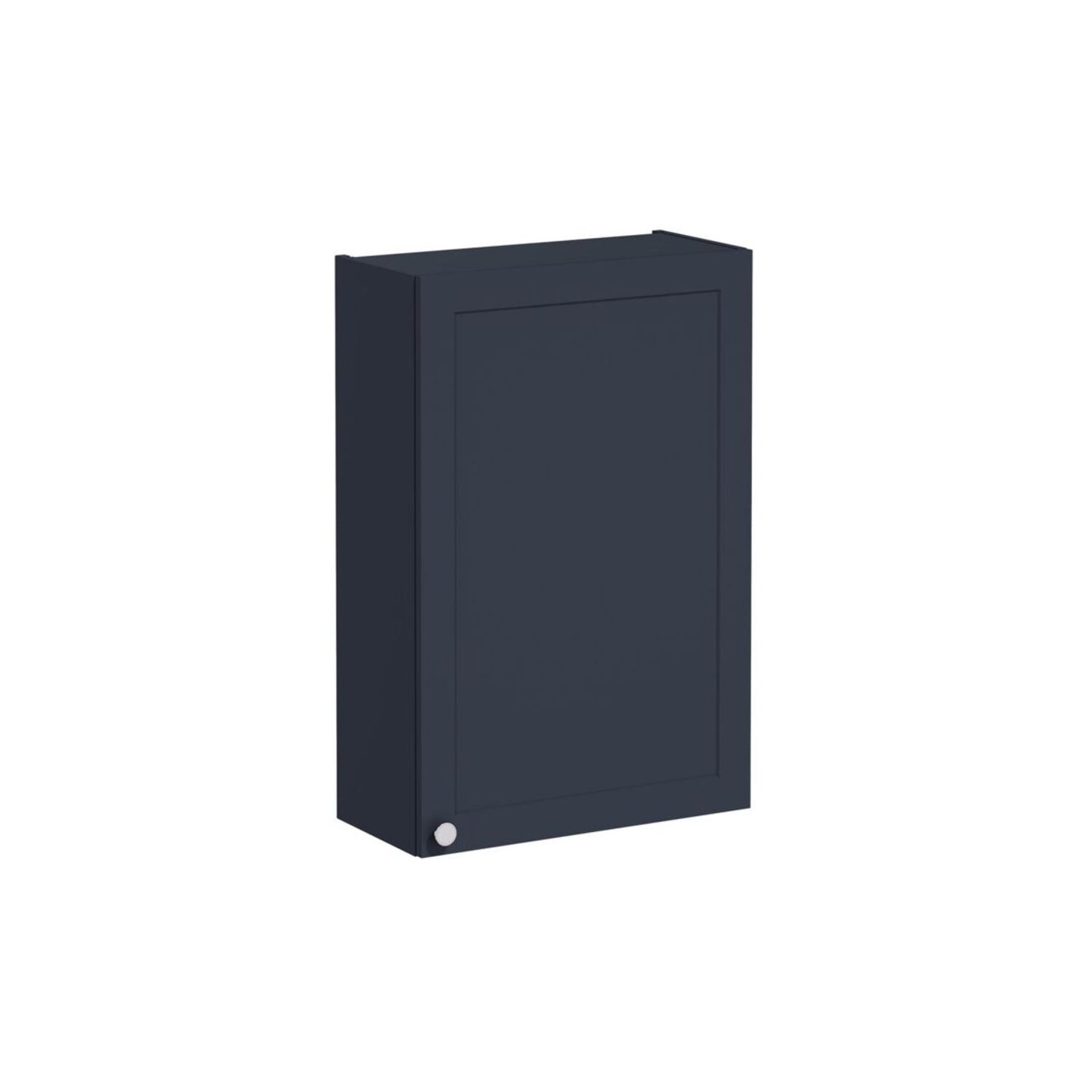 VitrA Root Classic 60cm 1 Door Upper/Wall Unit (RH Hinge) - Matt Dark Blue