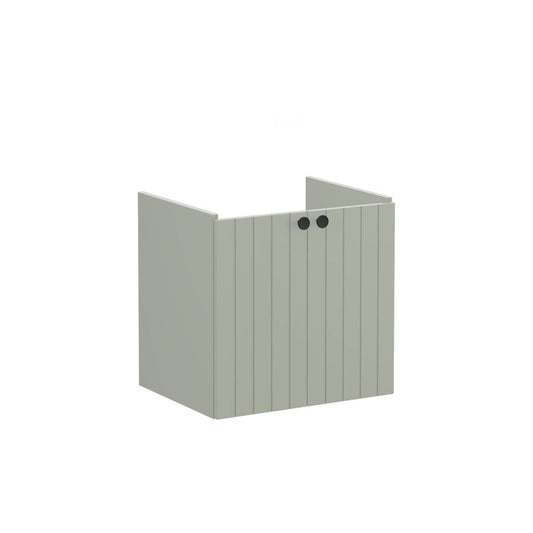VitrA Root Groove 60cm 2 Door Wall Hung Washbasin Unit - Matt Retro Green