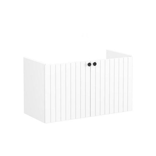 VitrA Root Groove 100cm 2 Door Washbasin Unit - Matt White