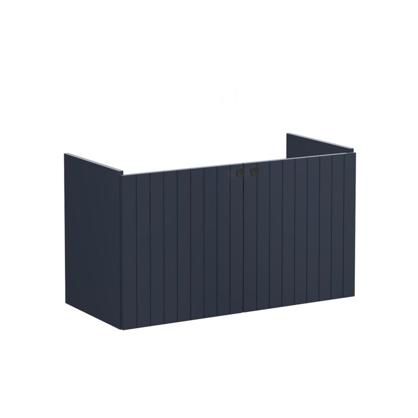 VitrA Root Groove 100cm 2 Door Washbasin Unit - Matt Dark Blue