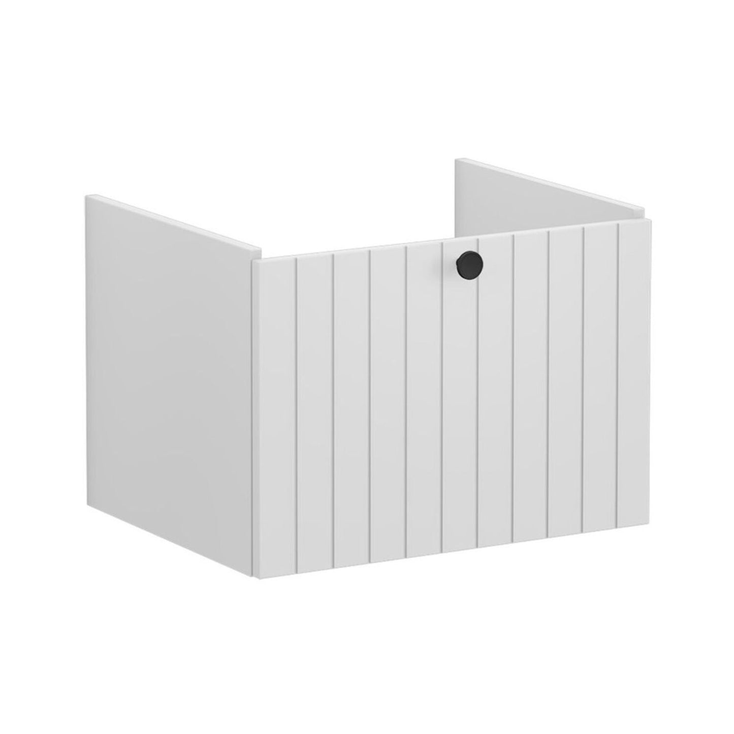 VitrA Root Groove 60cm 1 Drawer Washbasin Unit - Matt Light Grey