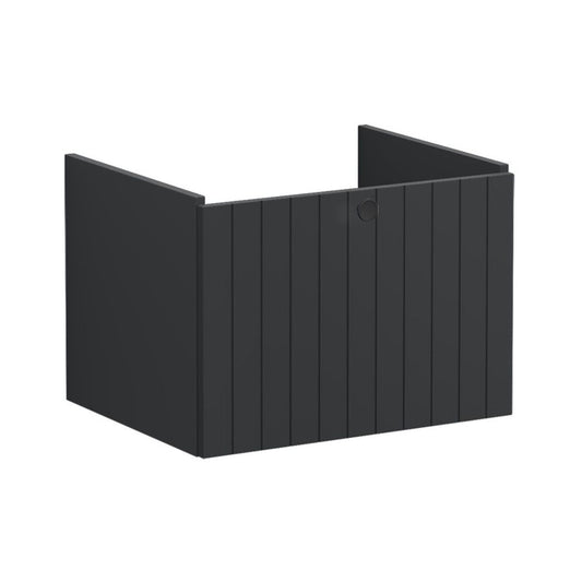 VitrA Root Groove 60cm 1 Drawer Washbasin Unit - Matt Graphite