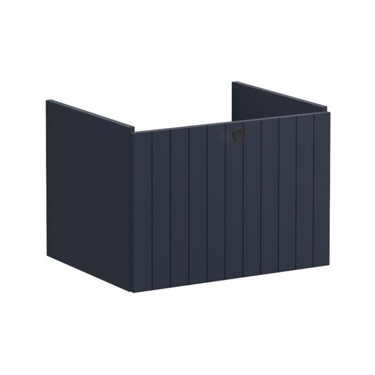 VitrA Root Groove 60cm 1 Drawer Washbasin Unit - Matt Dark Blue