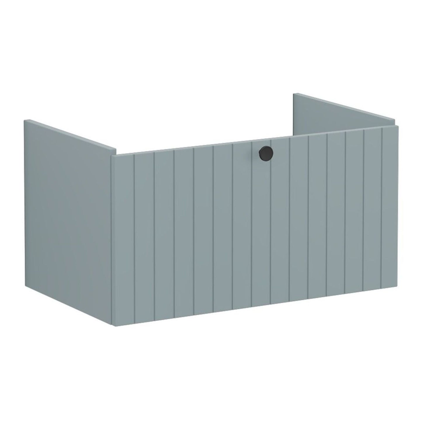 VitrA Root Groove 80cm 1 Drawer Washbasin Unit - Matt Fjord Green