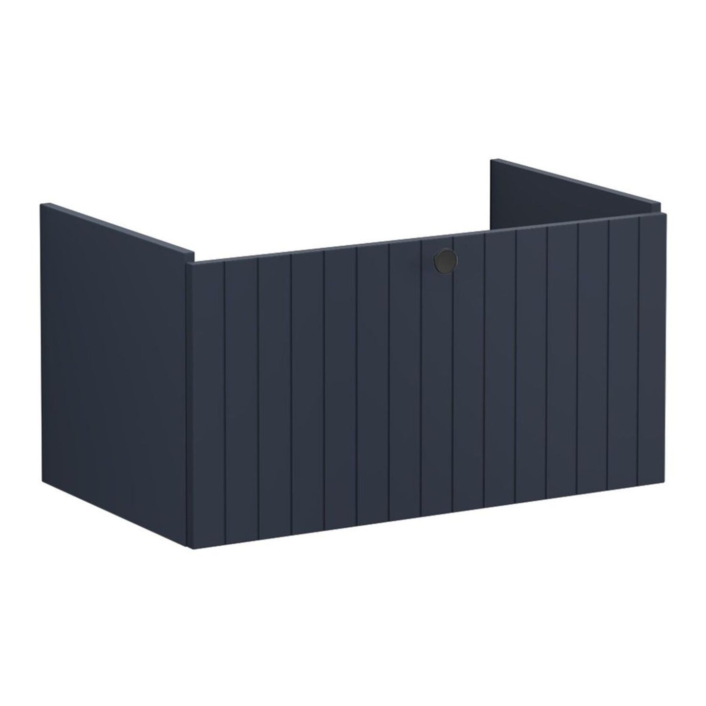 VitrA Root Groove 80cm 1 Drawer Washbasin Unit - Matt Dark Blue