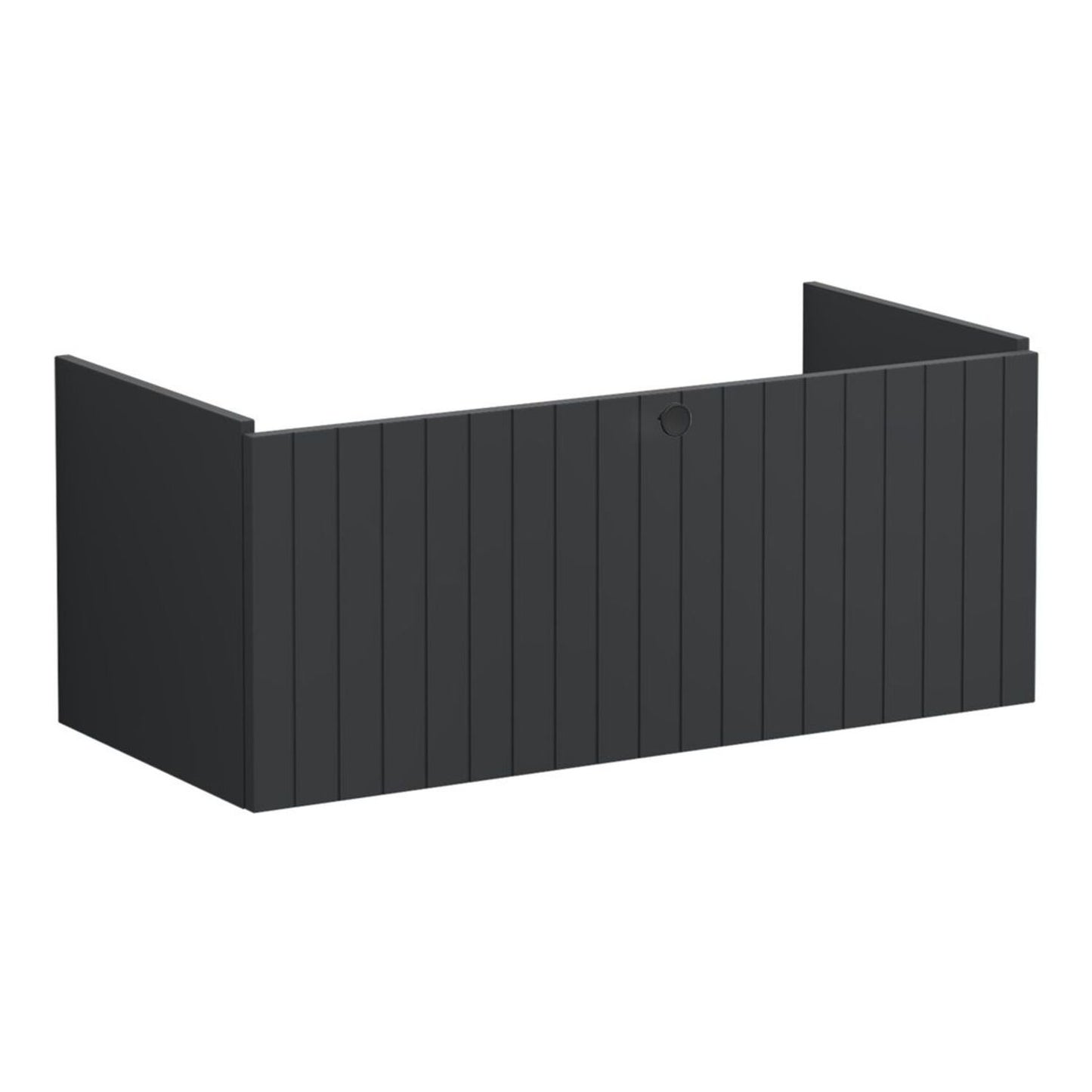 VitrA Root Groove 100cm 1 Drawer Washbasin Unit - Matt Graphite