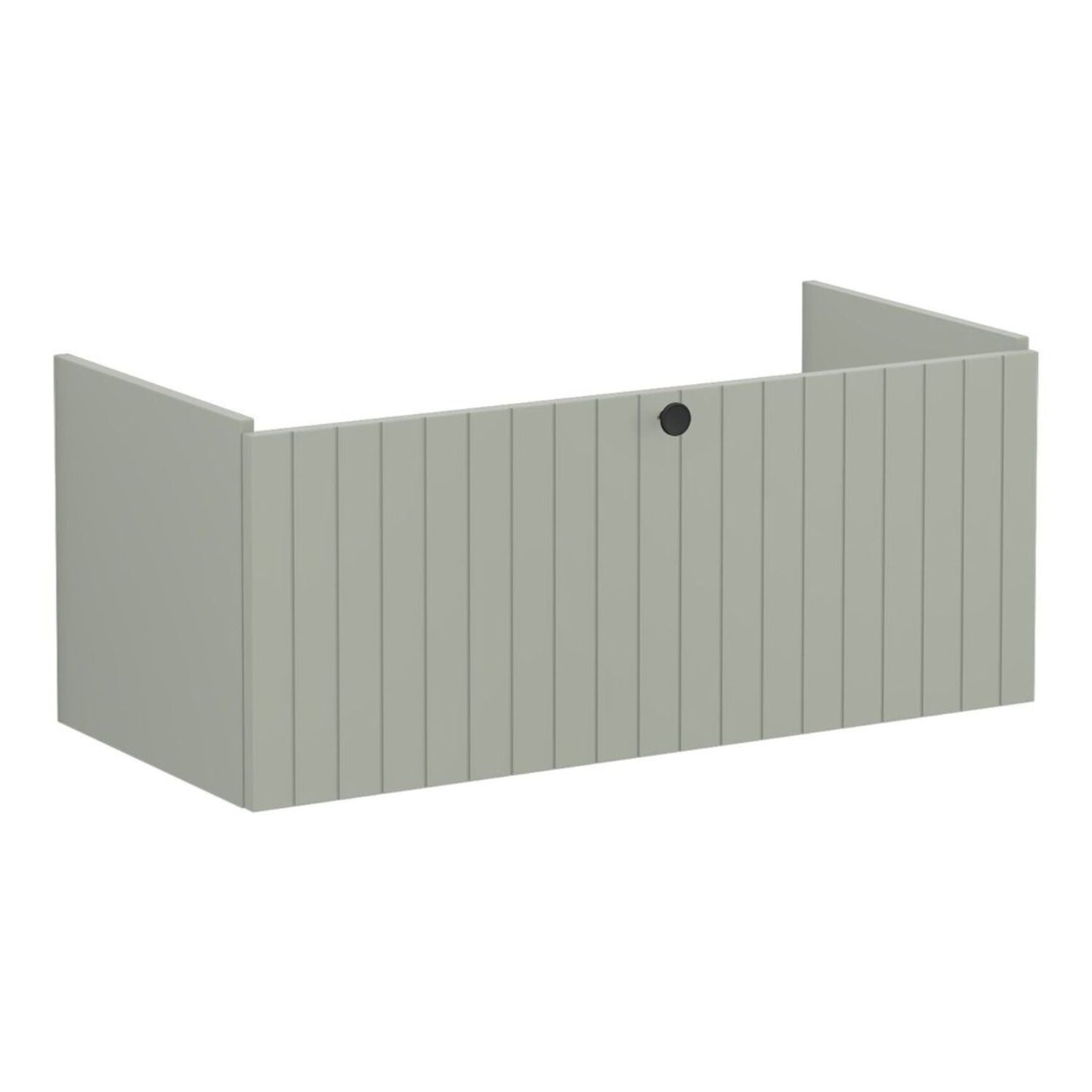 VitrA Root Groove 100cm 1 Drawer Washbasin Unit - Matt Retro Green