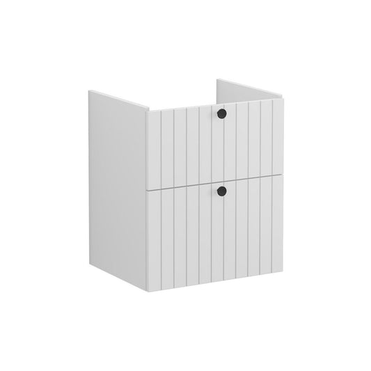 VitrA Root Groove 60cm 2 Drawer Washbasin Unit - Matt Light Grey
