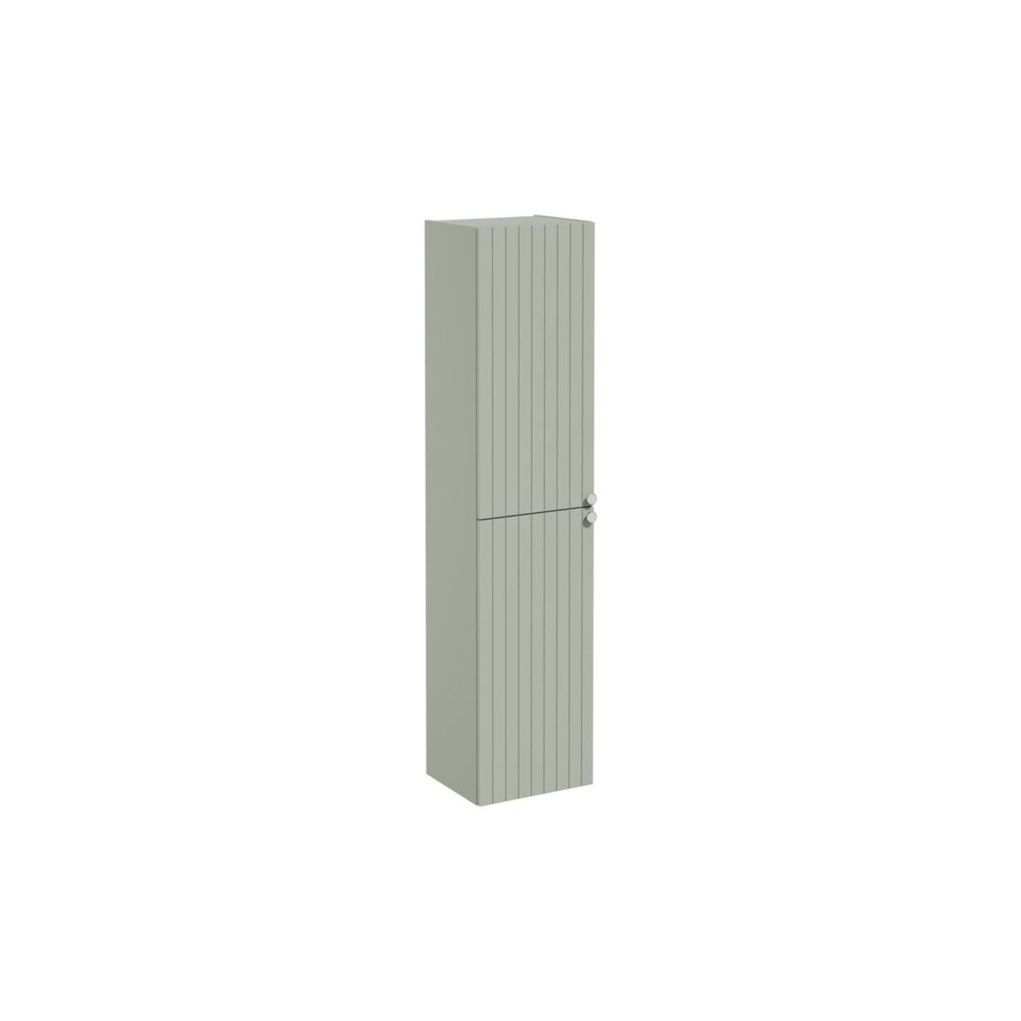 VitrA Root Groove 40cm 2 Door Tall Unit (LH Hinge) - Matt Retro Green