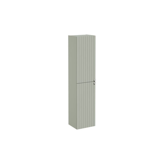 VitrA Root Groove 40cm 2 Door Tall Unit (LH Hinge) - Matt Retro Green