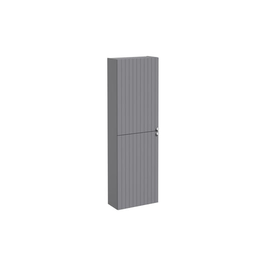 VitrA Root Groove 55cm 2 Door Slim Tall Unit (LH Hinge) - Matt Grey