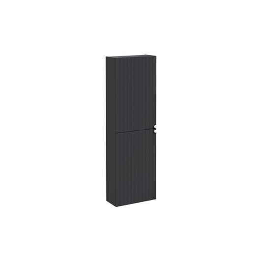 VitrA Root Groove 55cm 2 Door Slim Tall Unit (LH Hinge) - Matt Graphite