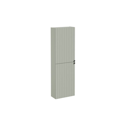 VitrA Root Groove 55cm 2 Door Slim Tall Unit (LH Hinge) - Matt Retro Green