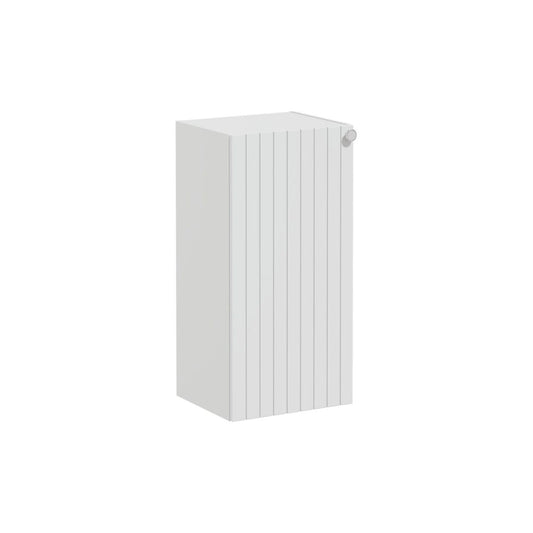 VitrA Root Groove 40cm 1 Door Lower/Base Unit (LH Hinge) - Matt Light Grey